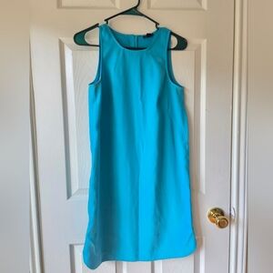 Ann Taylor Blue Midi Dress 2 Sleeveless